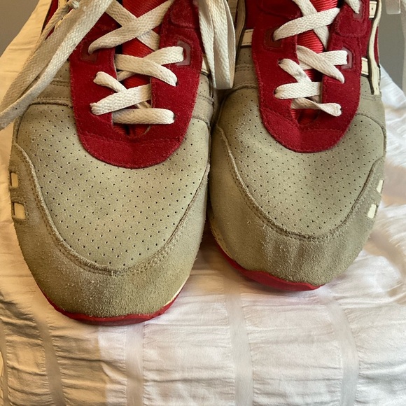 ASICS Gel Lyte 3 “Crane” Red/Gray Suede, Men’s Athletic Shoe, Size 11 - Picture 4 of 16